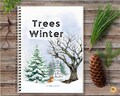 Trees in Winter unit study,Winter nature study,Homeschool Charlotte Mason inspired study printable,Evergreen trees unit,Coniferous trees