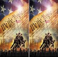 Cornhole Wrap | Digital Download | We The People Style 4 | Cornhole Game Wrap | Decals | Cornhole Maker | Large Format Print File