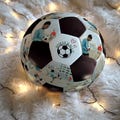 Personalized soccer ball with picture, Valentine's Day gift for football lovers, Custom photo soccer, Anniversary gift, Boyfriend Gift