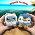 Penguin Crochet Pattern Pdf | Market Prep No Sew Amigurumi Crochet Pattern | Crochet Pattern Digital PDF