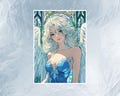 MTG Card Sleeves: Angel with halo, High-Quality Gloss, Perfect for All TCGs,MTG Accessories,Gloss/Holo Finish