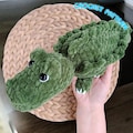 Crocodile plush crochet, No sew pattern Amigurumi alligator PDF in Eng