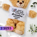 Personalized Grandma Teddy Bear, Custom Just a Boy Who Loves Grandma Plushie, Teddy bear with Photo, Gift for Grandma, Gift from X to