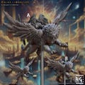 Malakim Lionrider-C Celestial Fighter Fantasy Miniature Dungeons and Dragons Mini RPG Tabletop Games DnD 5e Painting Pathfinder