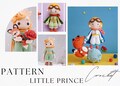 2in1 Crochet Little Prince PATTERN Handmade Amigurumi doll