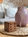 Wooden Dice | Decorative Dice | Game Room Decor | Wooden Accent | DnD Gift | Board Game Lover Present | RPG Room Decoration | Gaming Display