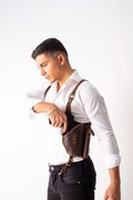Holsters for 1911,1911 Holsters,1911 Holster,Holsters,Leather over the shoulder sling holster fits tha colt model 1911