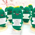 Bulk Sale Emotional Support Pickle, Handmade Crochet Pickle, Desk Decor, Cute Crochet Toy, New Year Present, Birthday Gift For Her