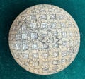 Antique J H Square Mesh very rare Circa 1912 to 1930 Golf Ball.