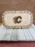 Calgary Flames Cribbage Board, Unique Game Set, Sports Fan Gift, Hockey Enthusiast, Custom Gift Idea, Christmas Gift