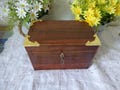 Vintage mah-jong set bamboo and bone tiles in lovely oak box full set of 144 tiles including original key 19 x 13 x 11 cm UPS in time xmas