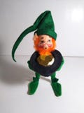 ANNALEE St Patrick's Day Irish Leprechaun Hold Pot Of Gold Posable 1993 Vintage