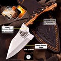Personalized Hunting Knife - Stainless Steel Blade, Tough Edge, Gift for Him, Custom Resin Handle (Black, Red, Green)