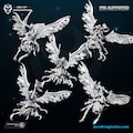 Plague Demons on Flies - Tabletop Miniature - D&D - Wargaming - Grimdark - OnePageRules - SciFi - 3D Printing