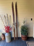 Antique Wooden Skis Vintage Wooden Skis Vintage Skis Wooden Skis Vintage Cabin Decor Lodge Skis Antique 83" Vintage Skis - Wooden Skis