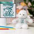 Plush toy epic Odysseus Polyphemus the Cyclops cute stuffed sheep with tee,  ancient greek funny gift, olympic gods, the odyseey
