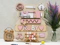 Custom Baby Name Montessori Puzzle, Wooden Bear Busy Board, Perfect Educational Activity Board for Kids, Baby Shower or 1st Birthday Gift
