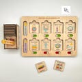Daily Responsibility Puzzle for Kids , Kids Daily Responsibilities Chart, Fun and Educational Wooden Chore Chart,  Morning/Evening Checklist