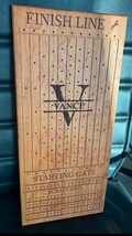 Custom Engraved Horse Racing Game