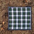 Waxed cotton and wool sit mat with case