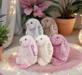 Personalized Embroidered Bunny,Monogrammed Rabbit,Newborn Baby Gift,Baby Shower Gift,Stuffed Animal,Plush Bunny Toy,Gift For Kid