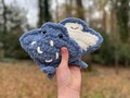 Stingray Crochet Plushie, Desk Decor, Mini Plush, Crochet Emotional Support, Handmade Gift For Animal Lover, Weird Amigurumi, Desk Pet