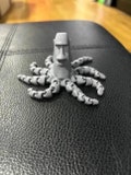 Articulating Moai Octopus Statue, Easter Island Stone Head Desk Toy
