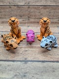 3D Printed Roaring Tiger and Mini Tiger, fidget toys, gifts for her, gifts for him, gifts for kids, collector, office decor, home decor