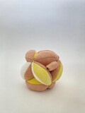 Organic Montessori Baby → Kid Puzzle Ball - Avocado and Turmeric - Non Toxic Eco Dye - Fine Motor Problem Solving