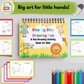 Step-by-Step Draw and Color: A Digital Drawing and Coloring Book for Kids