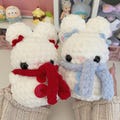 Crochet Frosty Bunnies Plush