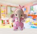 PDF Pattern Elephant Crochet / Elephant Amigurumi Pattern / Baby Elephant Plushie Crochet Pattern / Amigurumi Elephant Pattern / No Sew