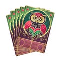 Wise Owl Vintage Poker Playing Cards, Classic Art Deco Style Prohibition Era - Collector's Item!
