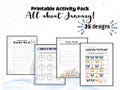 Printable Activity Worksheets - January Theme - Homeschool Unit Study - Printable Games