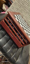 Vintage Games Set Wooden box Collectible 7in1 Like A New Used No Original Box