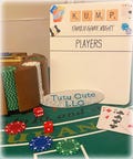 Family game night dry erase score board