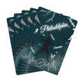 Philadelphia Football Team Poker Playing Cards - NFL Sports Game Night Party Supplies, Unique Deck of Cards for Fans, Gift for Card Players,