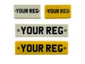 Lego customisable car registration with your reg number, great for any Lego fan with sets! Customised with options for small and large.