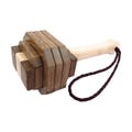 The Thor's Hammer - Pelikan Wood Puzzle from Pelikan Puzzles is wooden IQ Logic Puzzle, Brain Teaser, Puzzle Master, Burr Puzzle